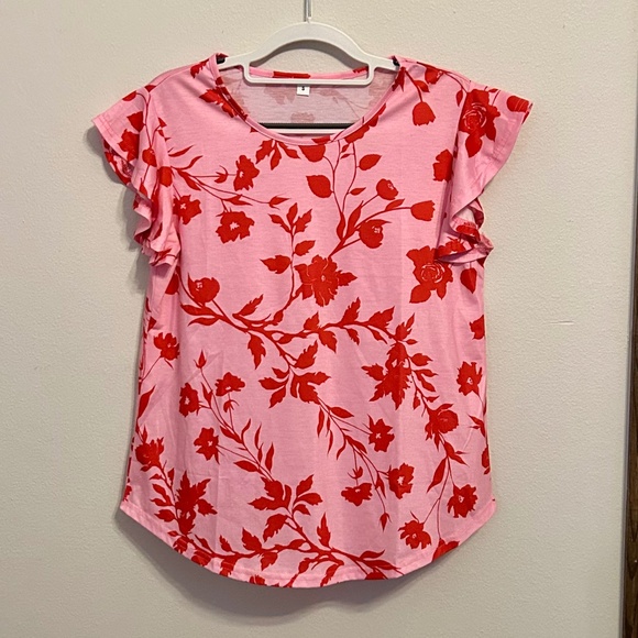 Women’s Pink and Red Sleeveless Top, LIKE NEW, Size Small - Picture 1 of 7